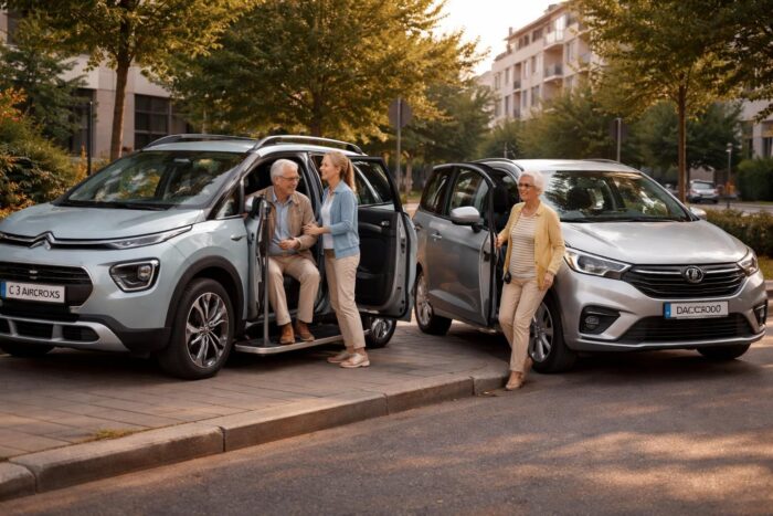 Mobilité seniors : les voitures adaptées Citroën C3 Aircross et Dacia Sandero pour le confort