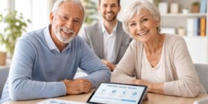 Souscrire une mutuelle santé senior adaptée chez Harmonie Mutuelle ou April