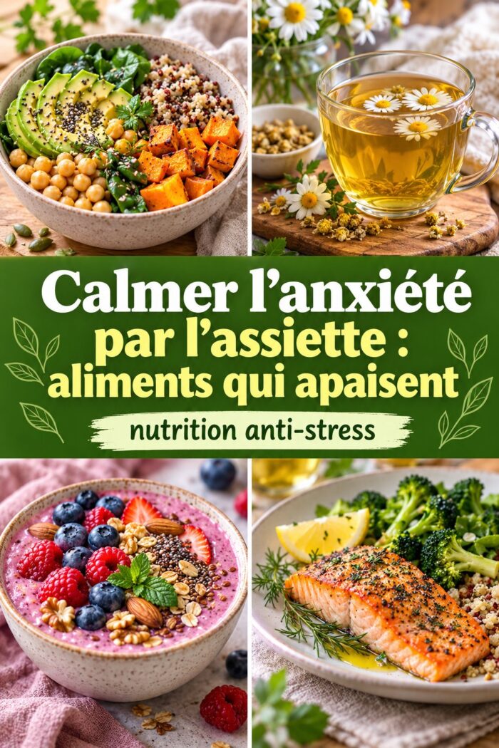 Aliments apaisants pour calmer l’anxiété