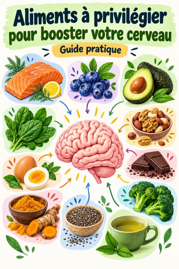 Aliments à privilégier pour booster votre cerveau