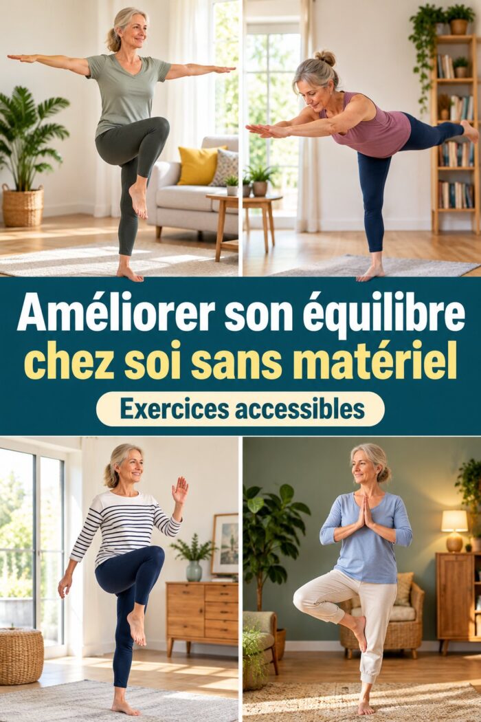 Améliorer son équilibre chez soi sans matériel