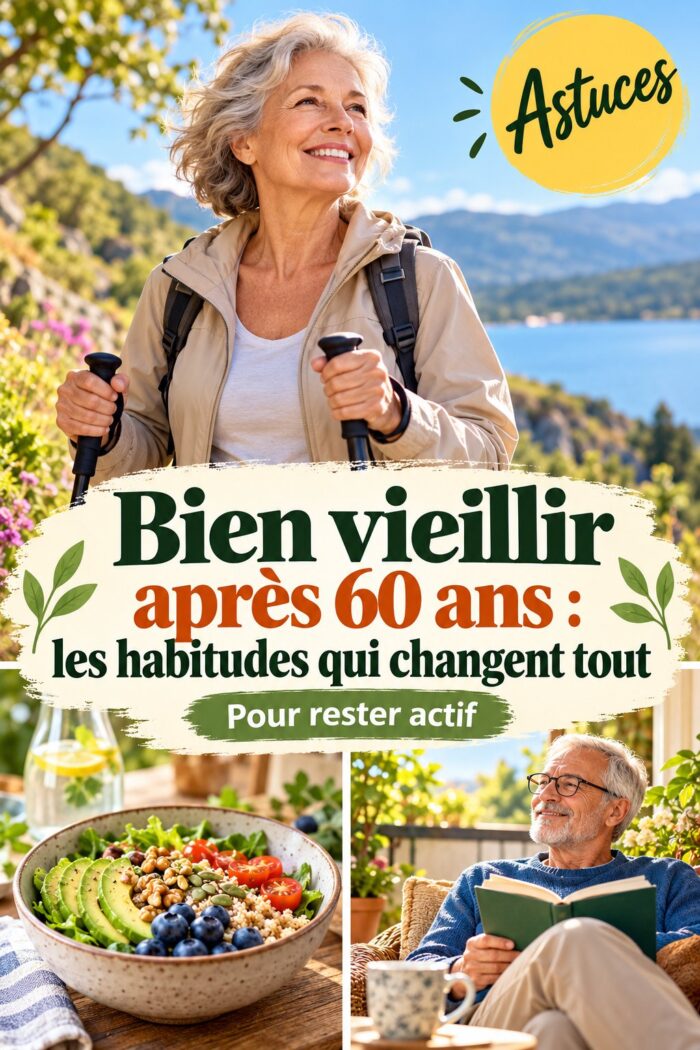 Visuel de seniors pratiquant une activité physique en plein air pour un vieillissement actif.