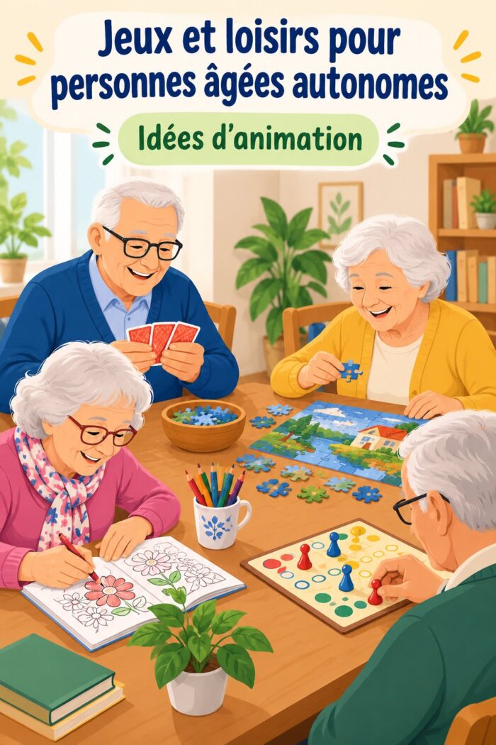 Jeux et loisirs pour personnes âgées autonomes